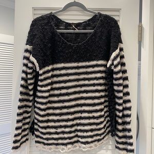 Free people black and white sweater